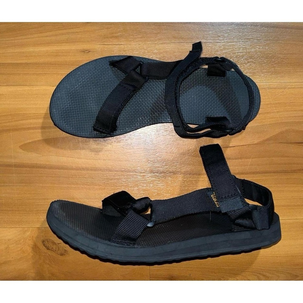 Womens Teva Original Universal Black Strappy Sport Sandals